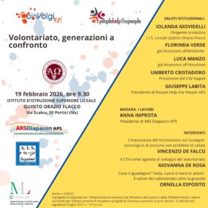 Scopri di più sull'articolo Volontariato, generazioni a confronto: ARS Diapason al Liceo Quinto Orazio Flacco di Portici
